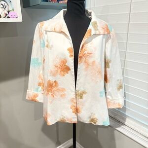 CALVIN KLEIN Women's Floral Open Front
Blazer‎